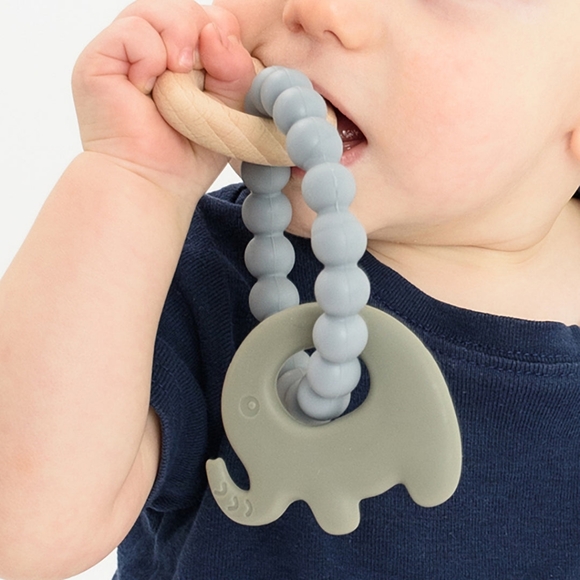 🐘Silicone & Wood Elephant Teether🐘 - Picture 3 of 4